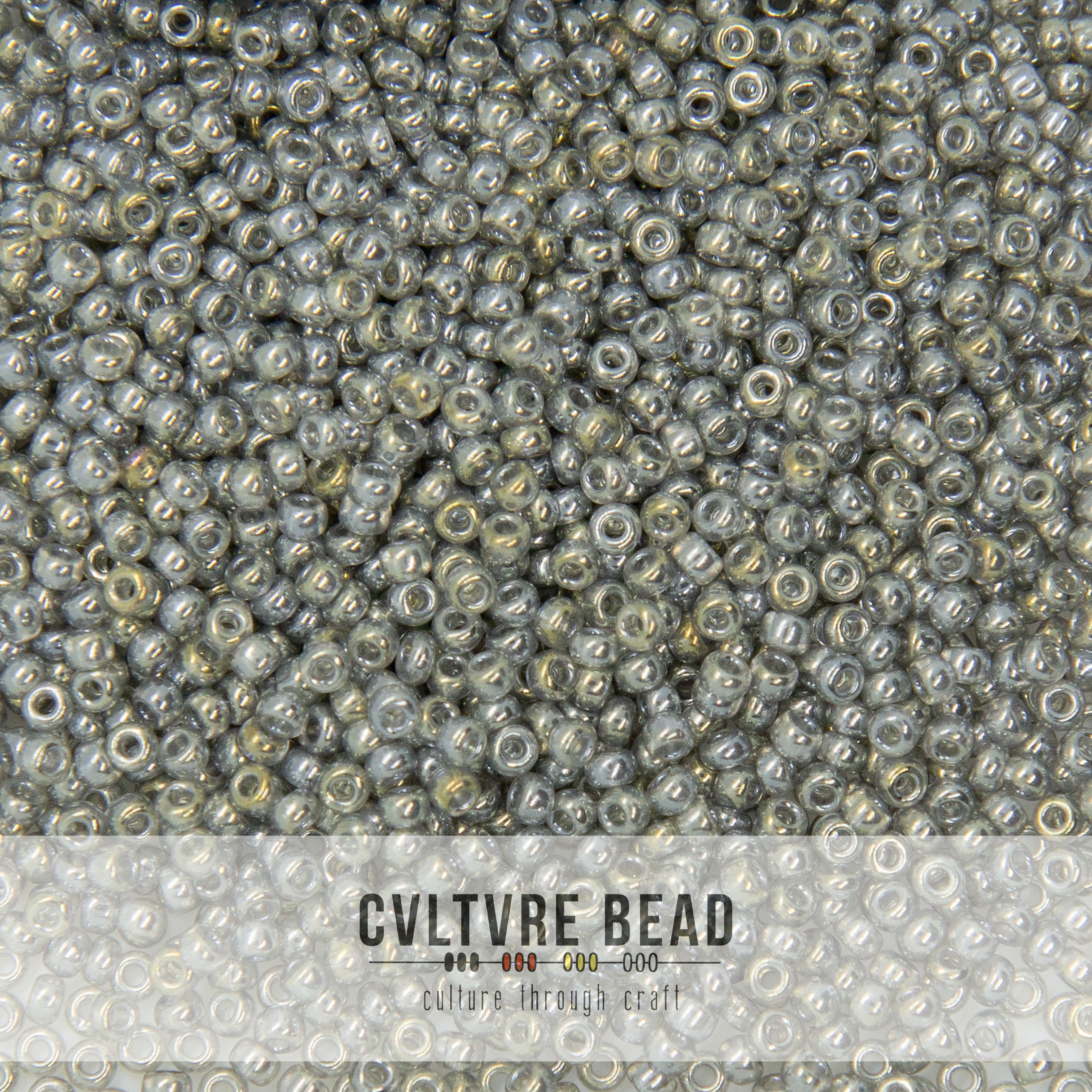 11/0 Gray Luster - 23g - Miyuki Seed Bead